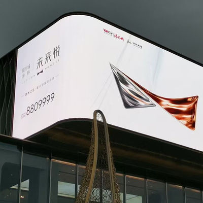 Commercial Outdoor Fixed LED Display P10 Waterproof IP65 Flexible Splicing Structure