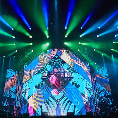 Outdoor P4.8 Rental LED Cabinet Screen 500×500mm With 4500cd/Sqm Brightness