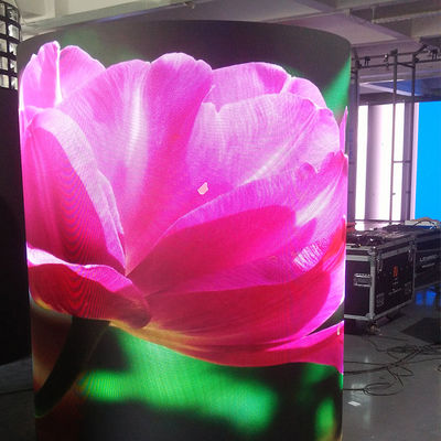 P1.8 Arc Shaped Curved LED Display , Flexible LED Module For Indoor