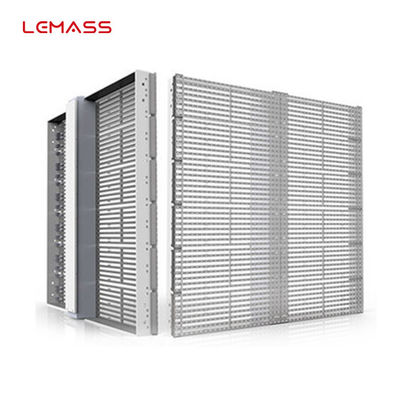 Transparent P50 Creative LED Display Screen 1000×1000mm With Aluminum Frame