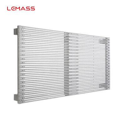 P15 creative transparent LED video wall 1000*500mm LMS-Mesh lightweight 8.5kg