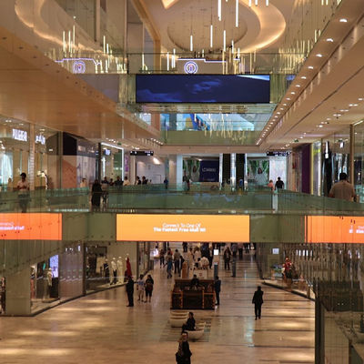 P15 high transparency LED advertising display 1000*500mm LMS-Mesh SMD3535