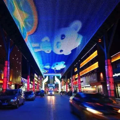 P3.9 SMD 3510 Transparent LED Display Screen For Outdoor Advertising