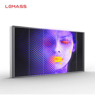 Commercial LED Display Transparent , SMD 3510 LED Screen P3.9 High Transparency