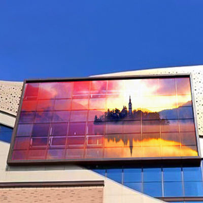 P10.4 Commercial Transparent Advertising Screen , LED Panel Transparent For Plaza ODM