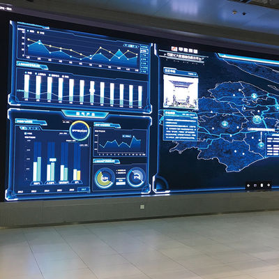 P1.2 LED Indoor Video Wall Display SMD 1010 Multi Directional For Commercial