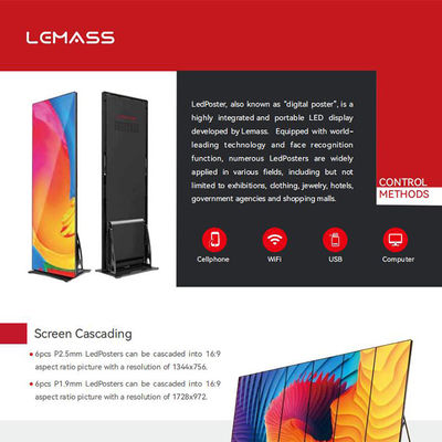 P1.8 Indoor Commercial LED Display Screen , Full Color LED Digital Poster Smd 1515
