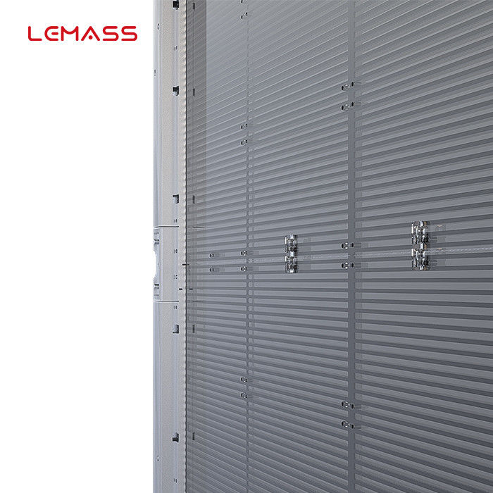 P10 glass door transparent LED screen 1000*500mm LMS-Mesh high quality PWM drive IC