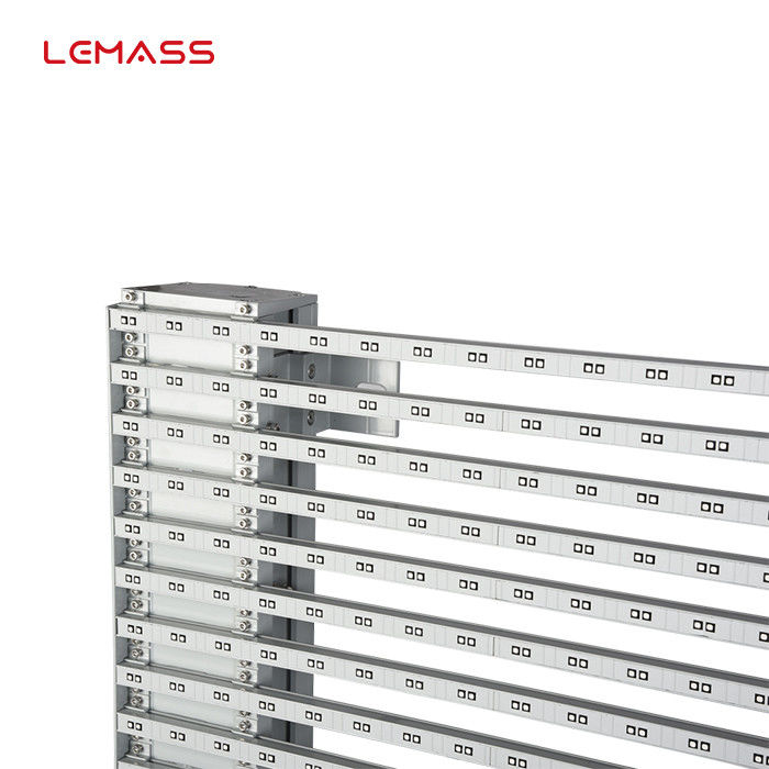 P8 commercial transparent LED display1000*500mm LMS-Mesh custom appearance colors